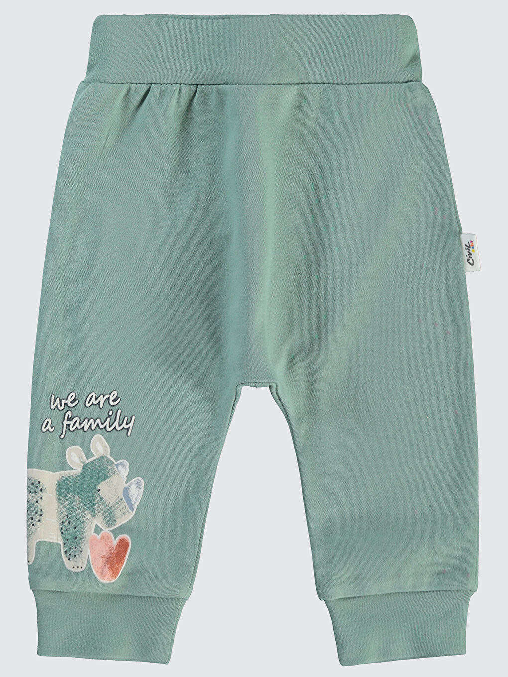 Baby Erkek Bebek 2'li Patiksiz Tek Alt 3-12 Ay Çağla Yeşili-1