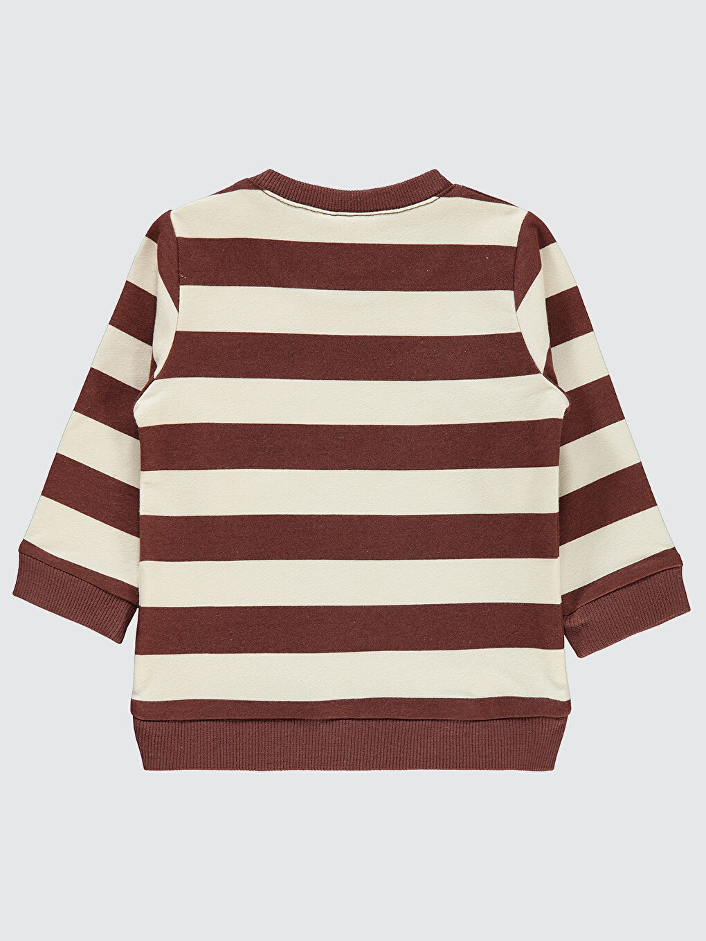 Kahverengi Baby Erkek Bebek Sweatshirt 6-18 Ay Çikolata Kahve-1