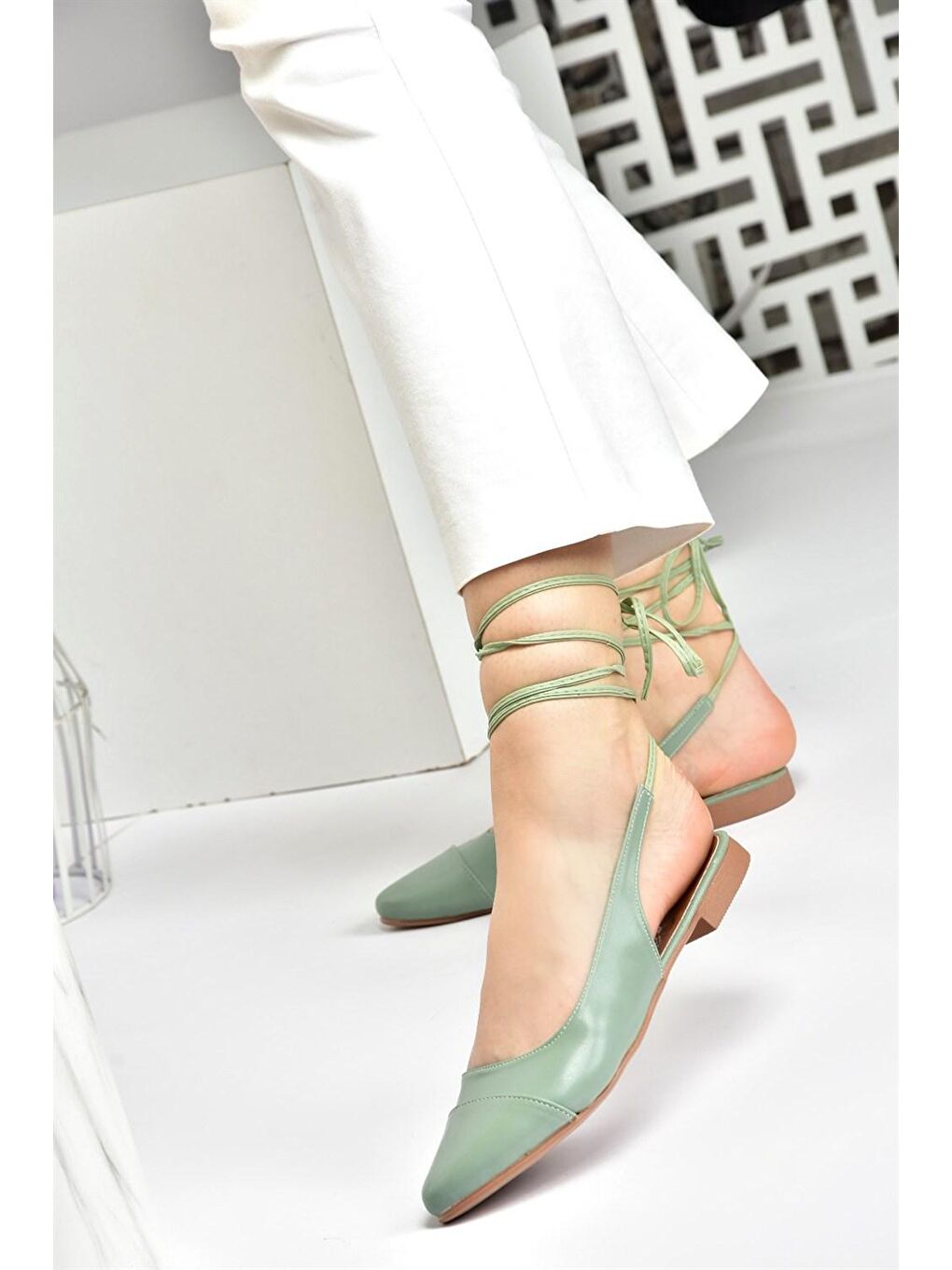 Yeşil Bilek Bağlamalı Kadın Babet M726890209-1