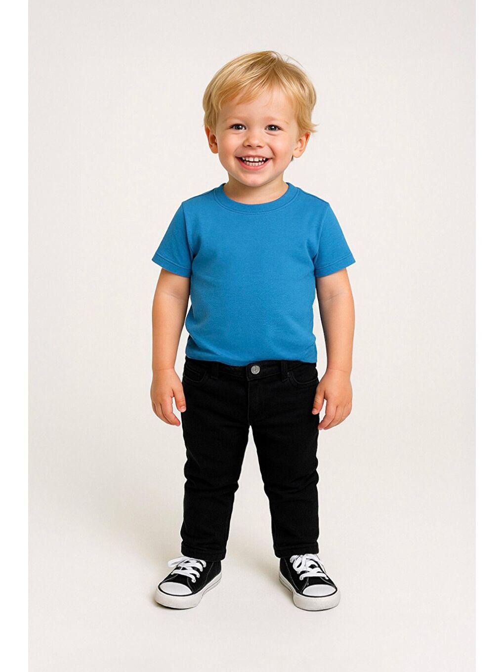 İndigo %100 Pamuk Arkası Dinozor Baskılı Erkek Çocuk Tişört