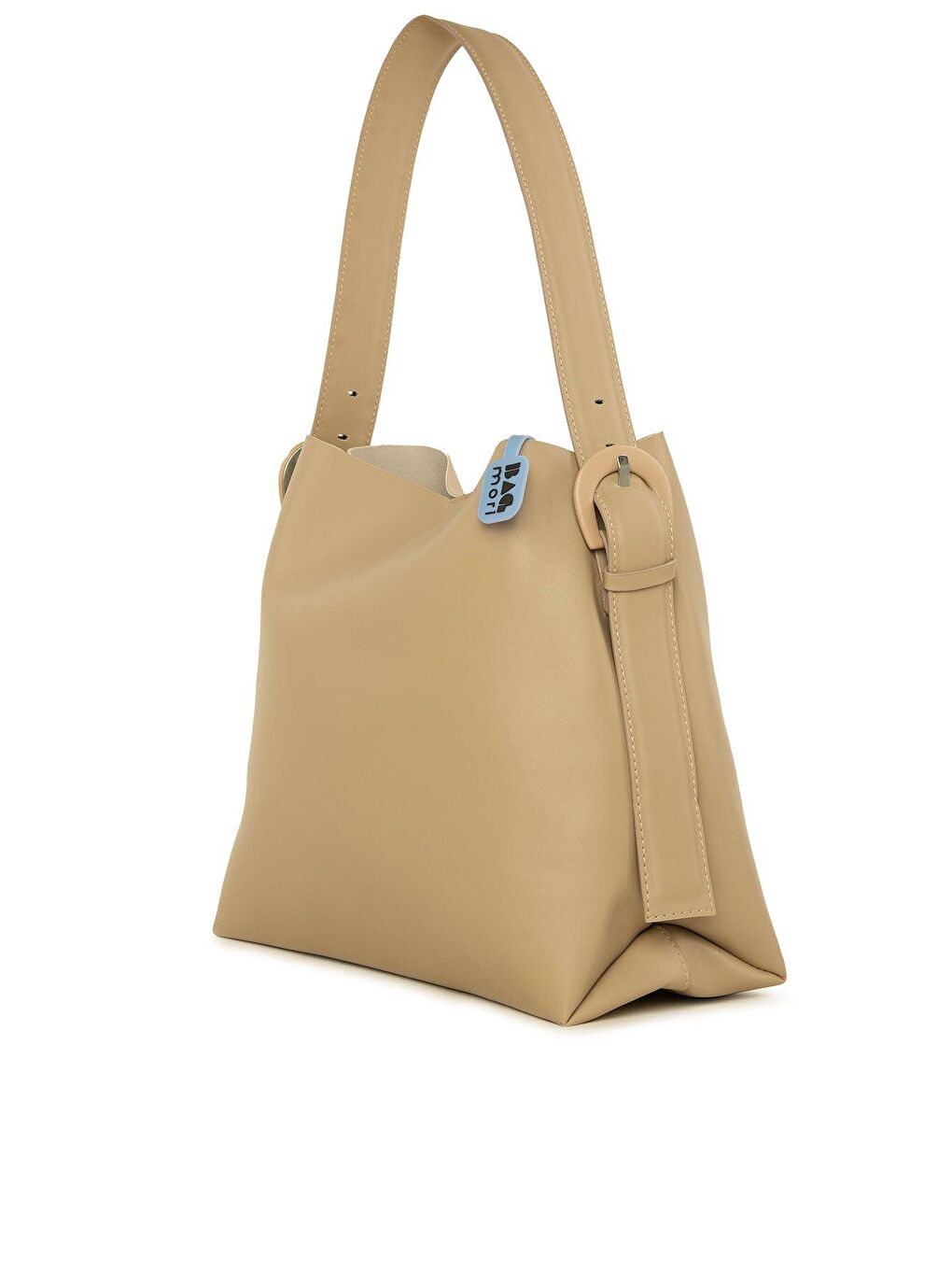 Bej Kemer Toka Detaylı Çanta-1