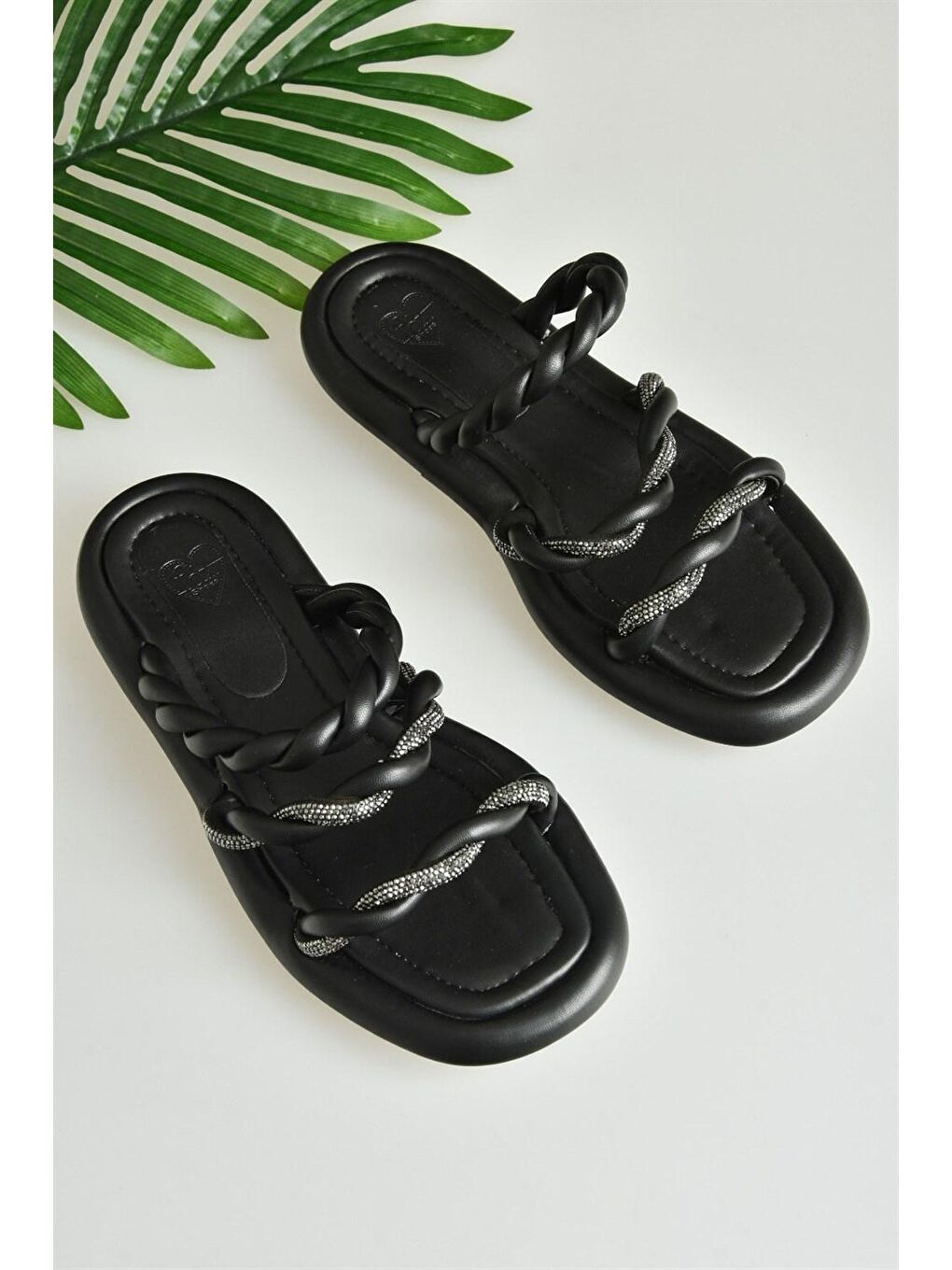 K8482201 Siyah Kadın Terlik-8