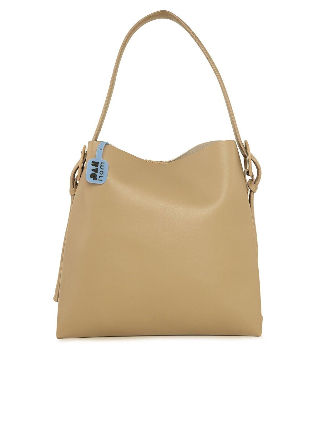 Bej Kemer Toka Detaylı Çanta-2