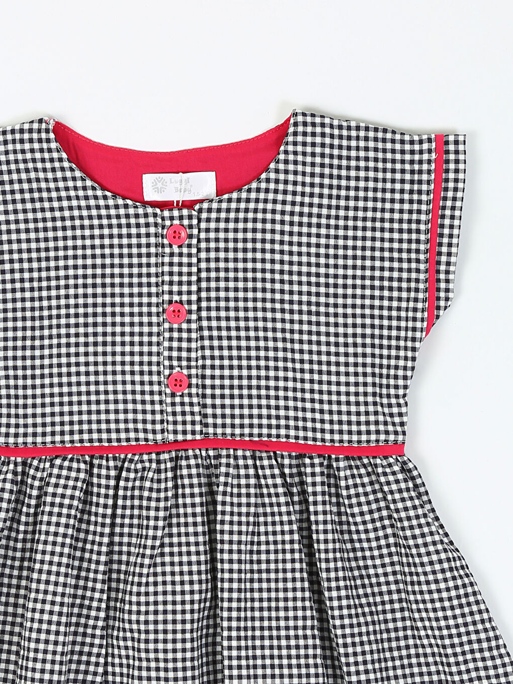 Siyah Bisiklet Yaka Kolsuz Kız Bebek Elbise ve Taç-2