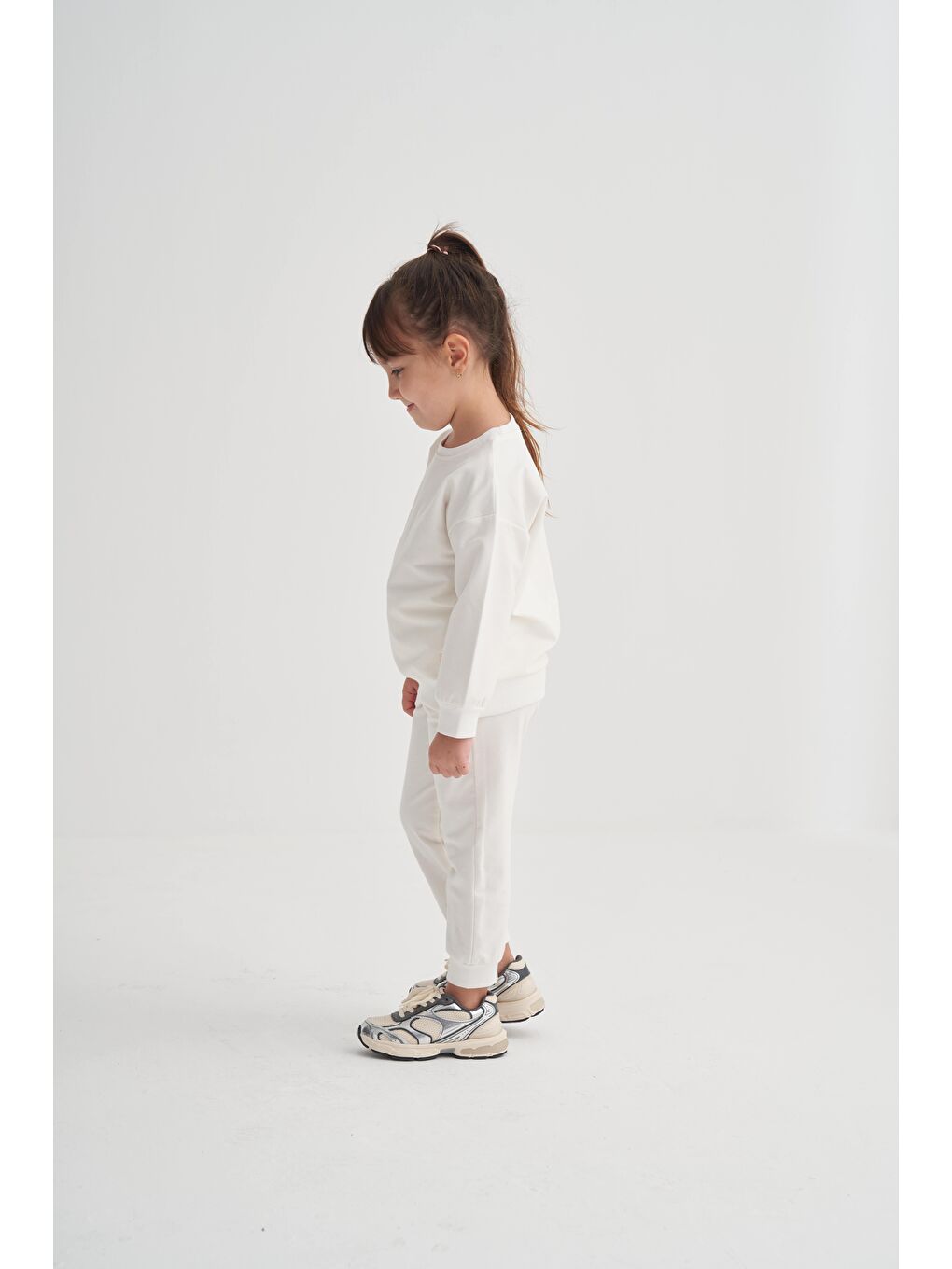 Basic Eşofman Takım 2-7 Yaş Kırık Beyaz