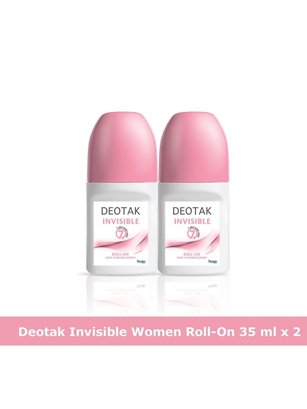 Deotak Renksiz İNSİVİBLE ROLL-ON DEODORANT 35 ML x 2