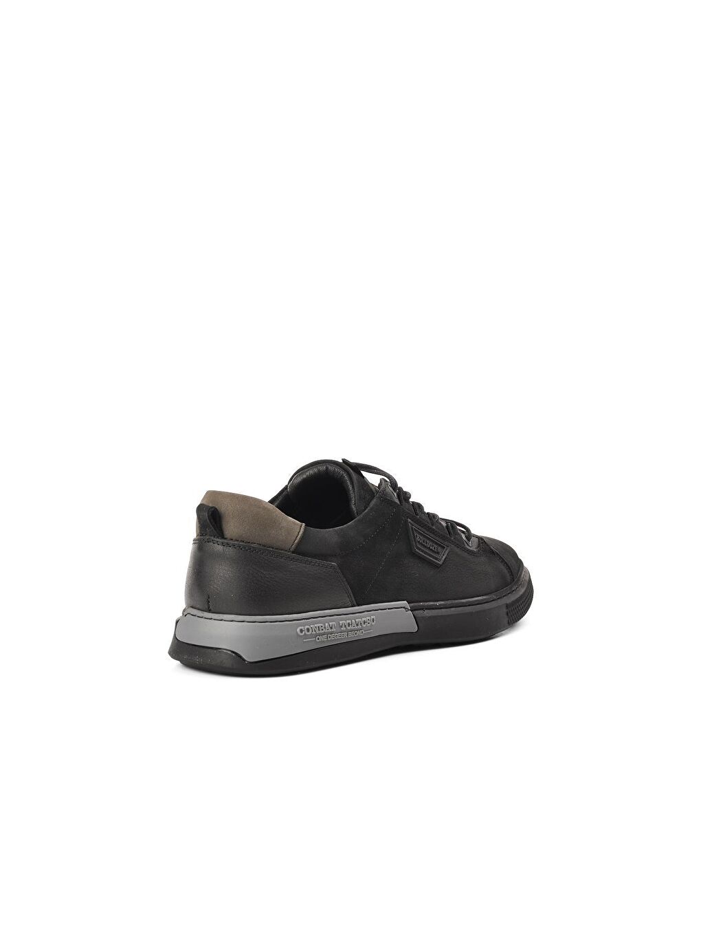 230306 Siyah Hakiki Deri Erkek Sneaker-3