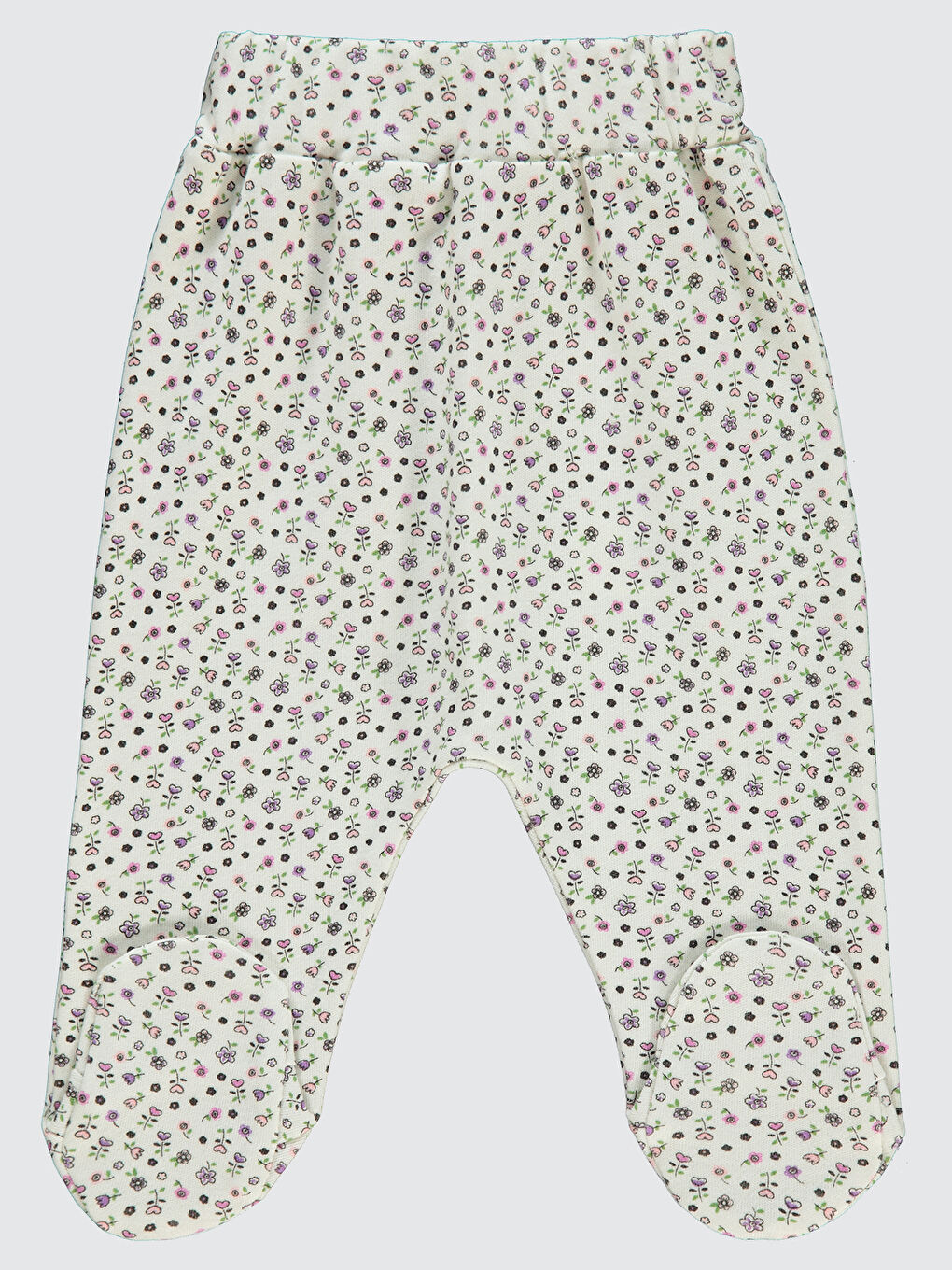 Baby Kız Bebek Patikli Tek Alt 1-6 Ay Ekru