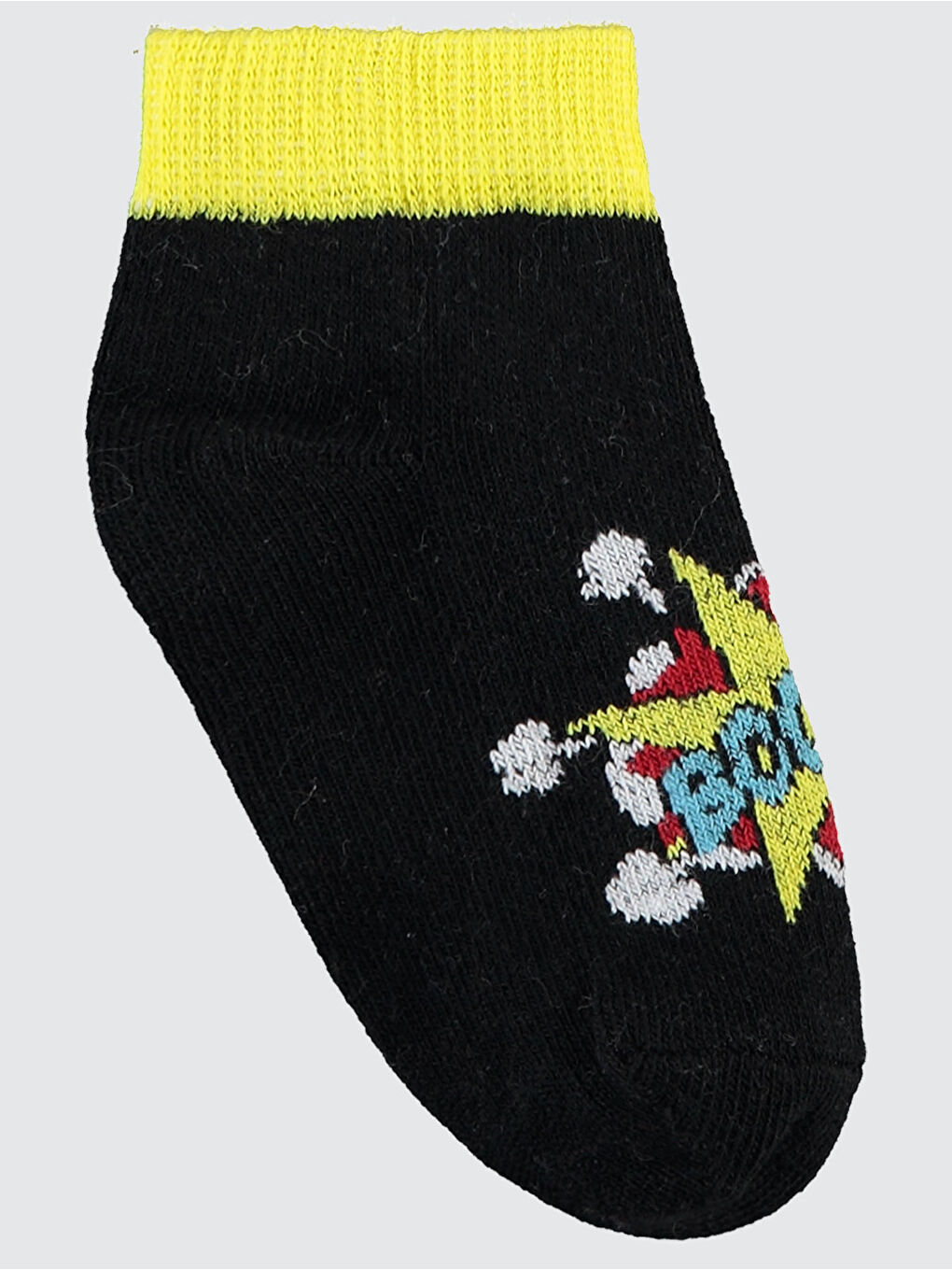 Kırmızı Boys Erkek Çocuk 3'lü Patik Çorap 2-12 Yaş Karışık Renkli-2