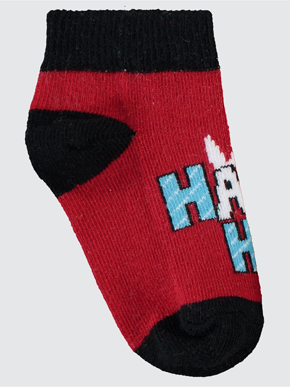 Kırmızı Boys Erkek Çocuk 3'lü Patik Çorap 2-12 Yaş Karışık Renkli-3