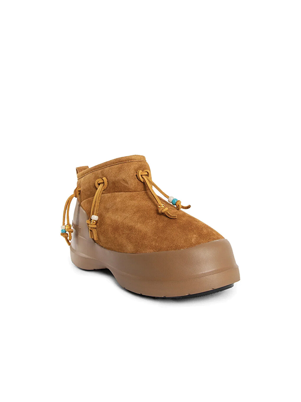 Kahverengi Kadın Kar Botu 80d2480100-m008 Luna Low Suede Beads Cognac-1