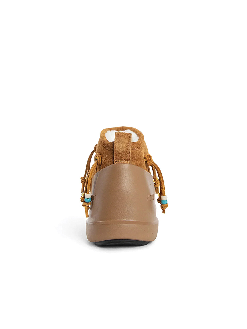 Kahverengi Kadın Kar Botu 80d2480100-m008 Luna Low Suede Beads Cognac-2