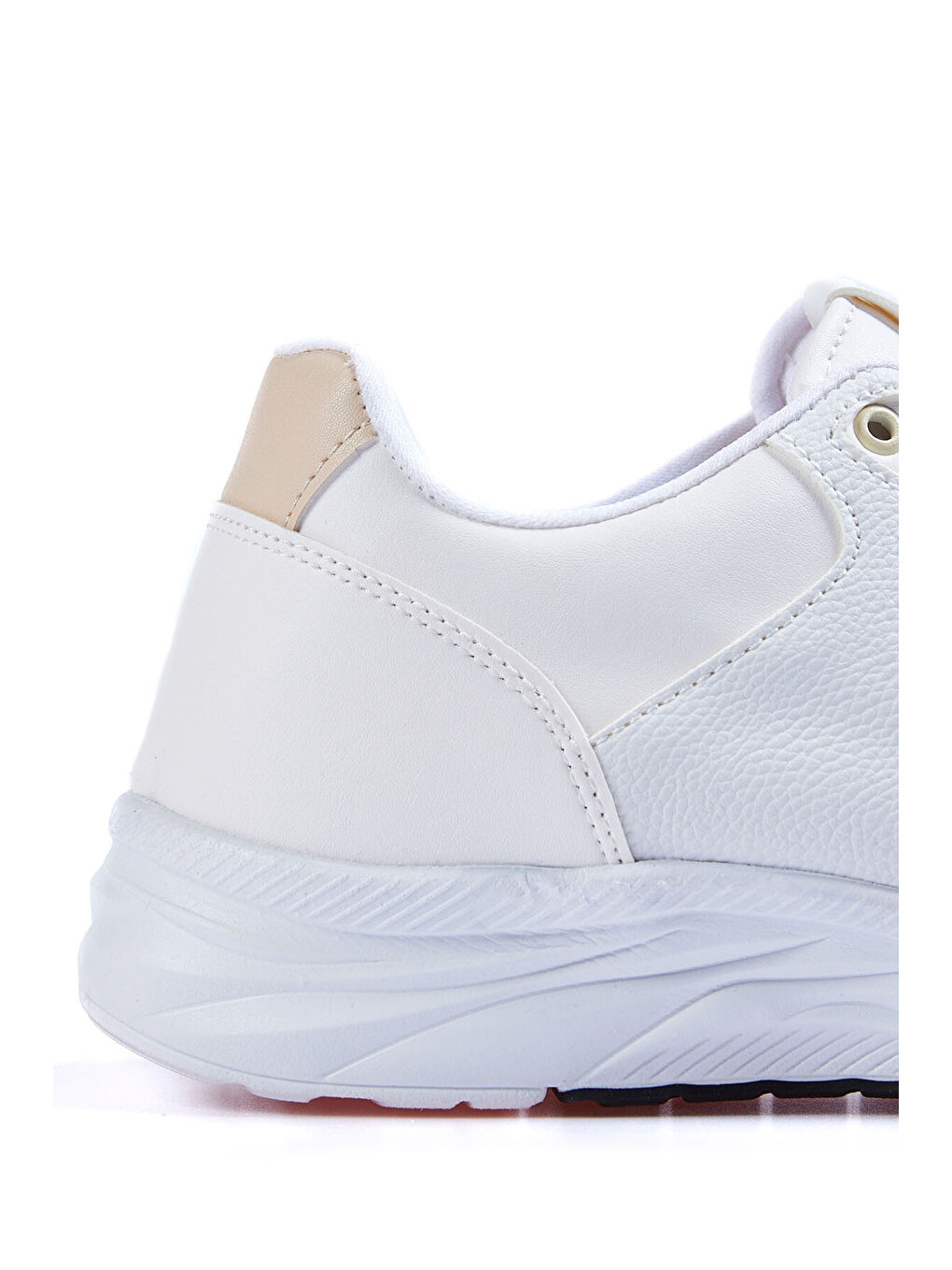 Beyaz Yüksek Taban Bağcıklı Suni Deri Erkek Spor Ayakkabı - 89113-4