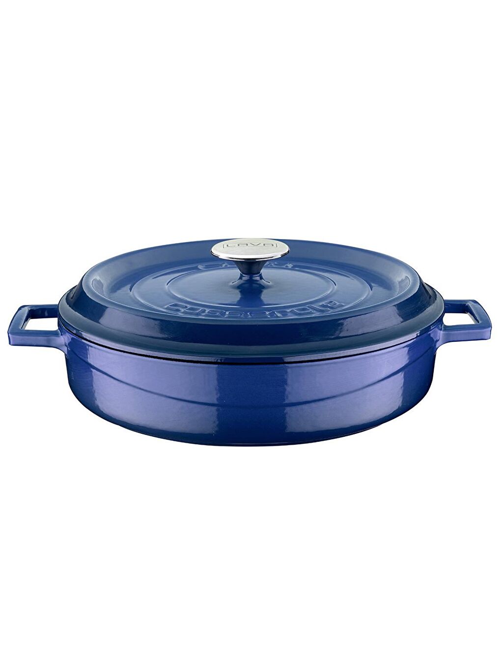 Mavi Çok Amaçlı Yayvan Tencere. Trendy Serisi Çap(Ø)32cm.