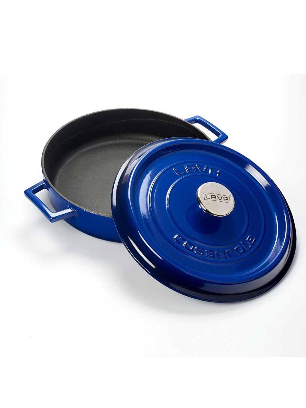 Mavi Çok Amaçlı Yayvan Tencere. Trendy Serisi Çap(Ø)32cm.-1