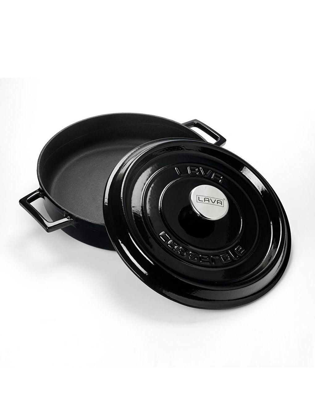 Siyah Çok Amaçlı Yayvan Tencere. Trendy Serisi Çap(Ø)32cm.-1