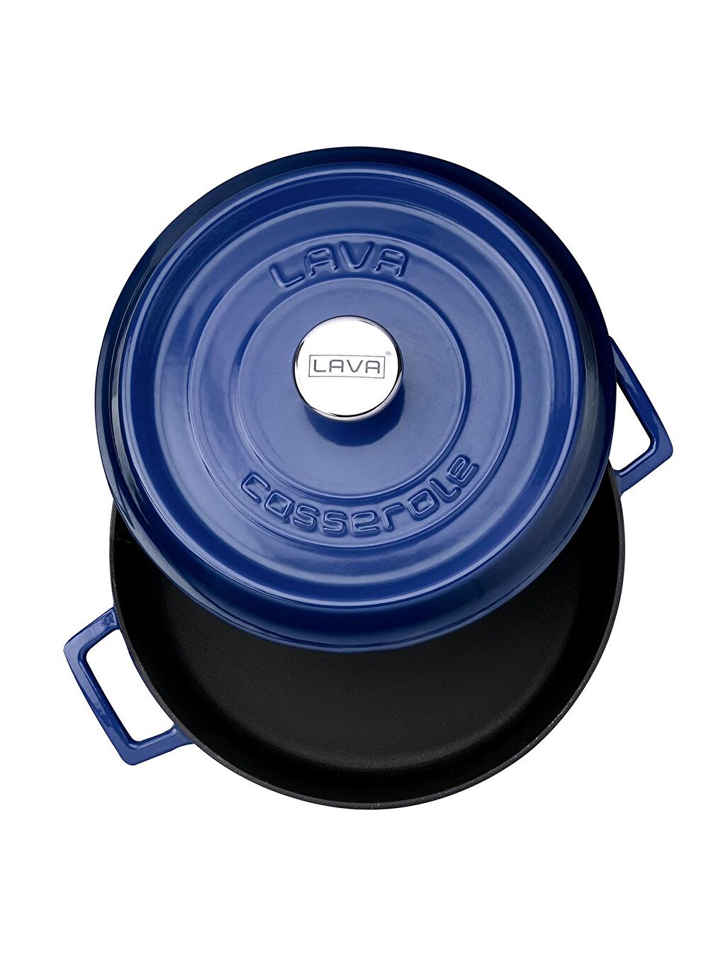 Mavi Çok Amaçlı Yayvan Tencere. Trendy Serisi Çap(Ø)32cm.-2