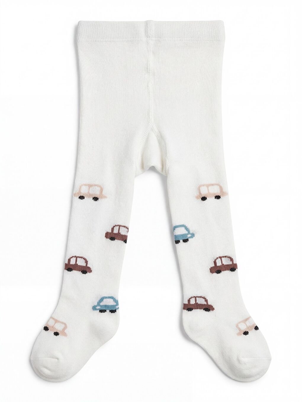 Baby Mini Car 6- Bebek Erkek Külotlu Çorap - Ekru 18 Ay