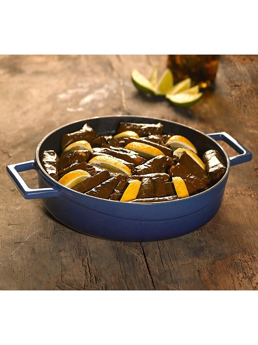 Mavi Çok Amaçlı Yayvan Tencere. Trendy Serisi Çap(Ø)32cm.-3