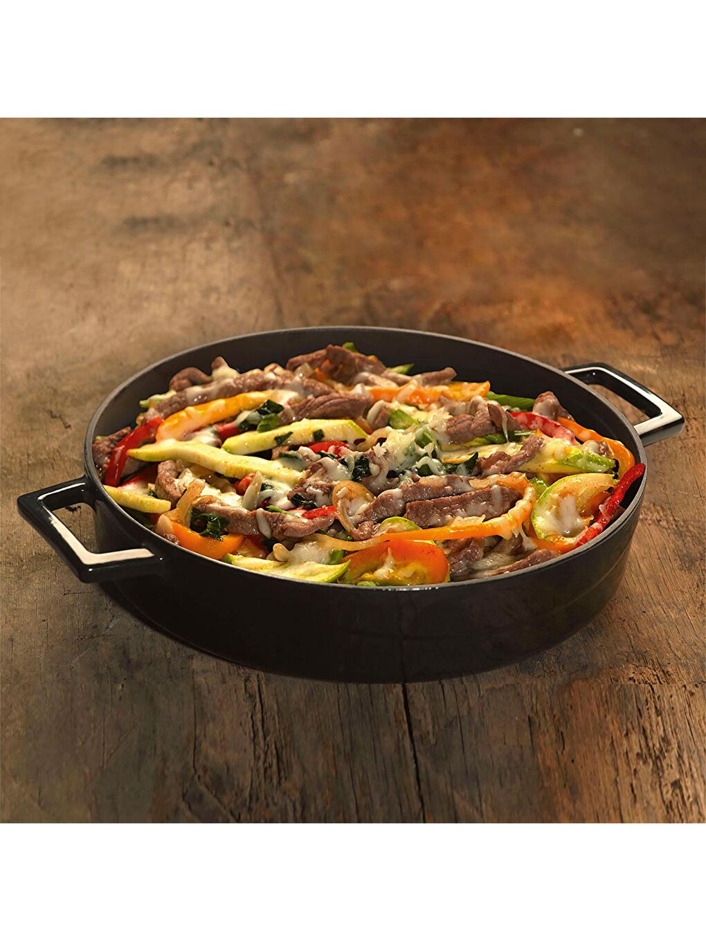 Siyah Çok Amaçlı Yayvan Tencere. Trendy Serisi Çap(Ø)32cm.-3