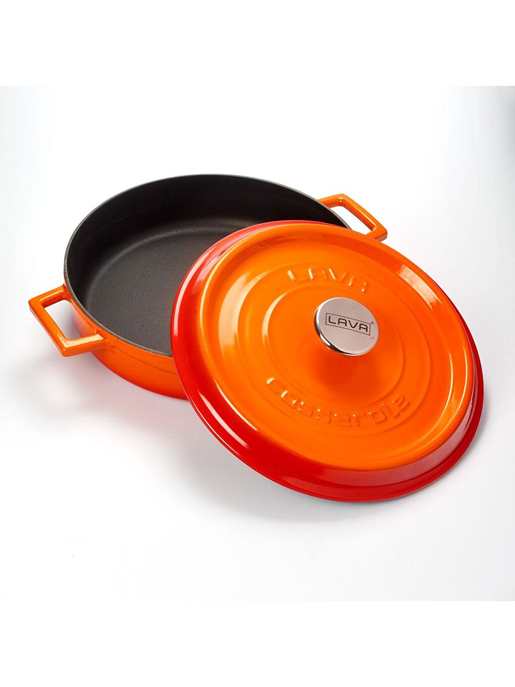 Turuncu Çok Amaçlı Yayvan Tencere. Trendy Serisi Çap(Ø)32cm.-1