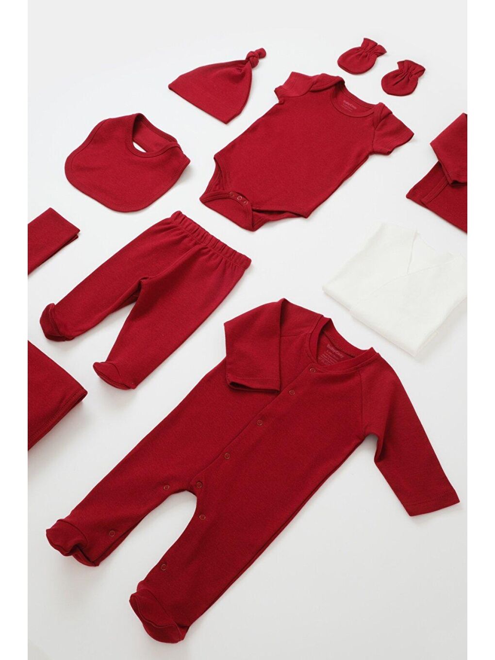 BabyCosy Organic Wear Bordo 10'lu Yenidoğan Set - 3