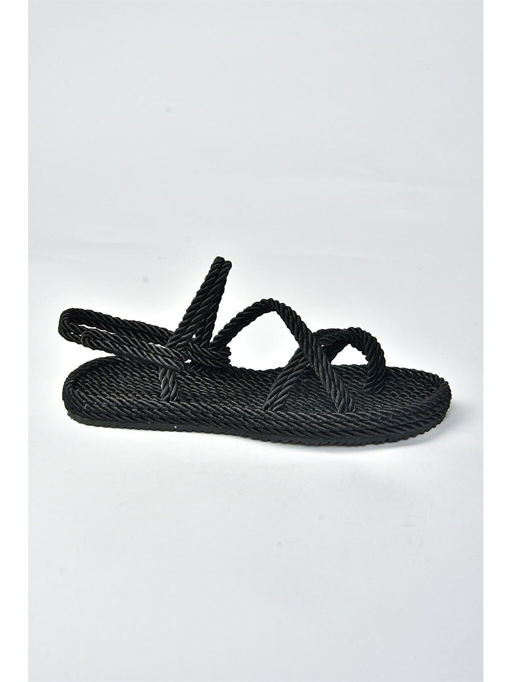 H596111604 Siyah Kadın Sandalet-3