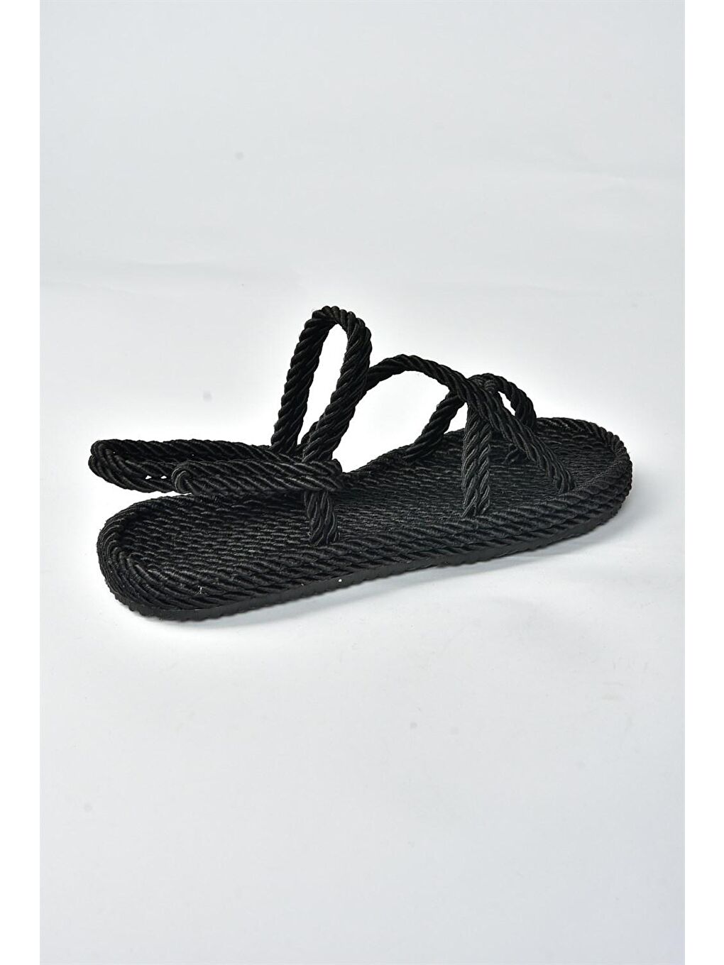 H596111604 Siyah Kadın Sandalet-4