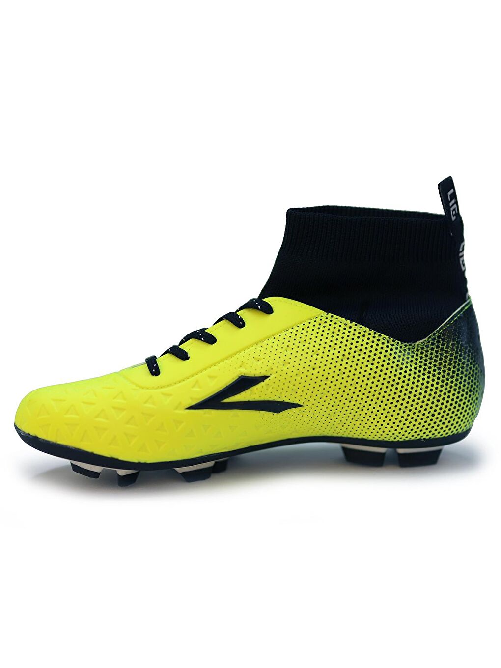 Sarı Simav KM Boğazlı Çorap Krampon Çim Saha Erkek Futbol Ayakkabı-4