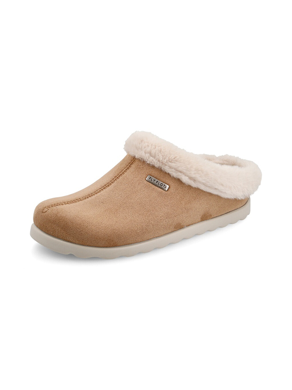 Bej Kadın Ev Terliği C3 Z53 Vf Cloth Woman Slıpper-1