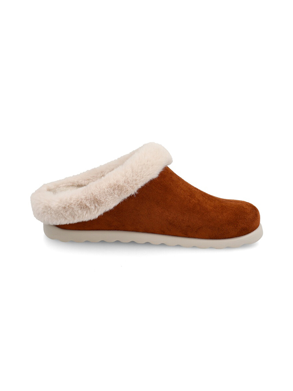 Kahverengi Kadın Ev Terliği C3 Z53 Vf Cloth Woman Slıpper-2