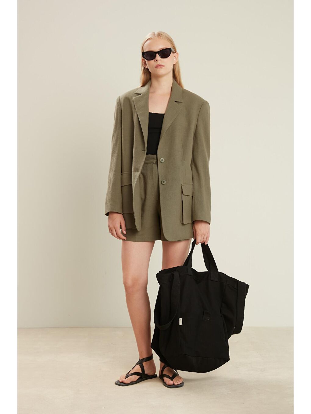 Büyük Kanvas Tote Çanta Siyah-1