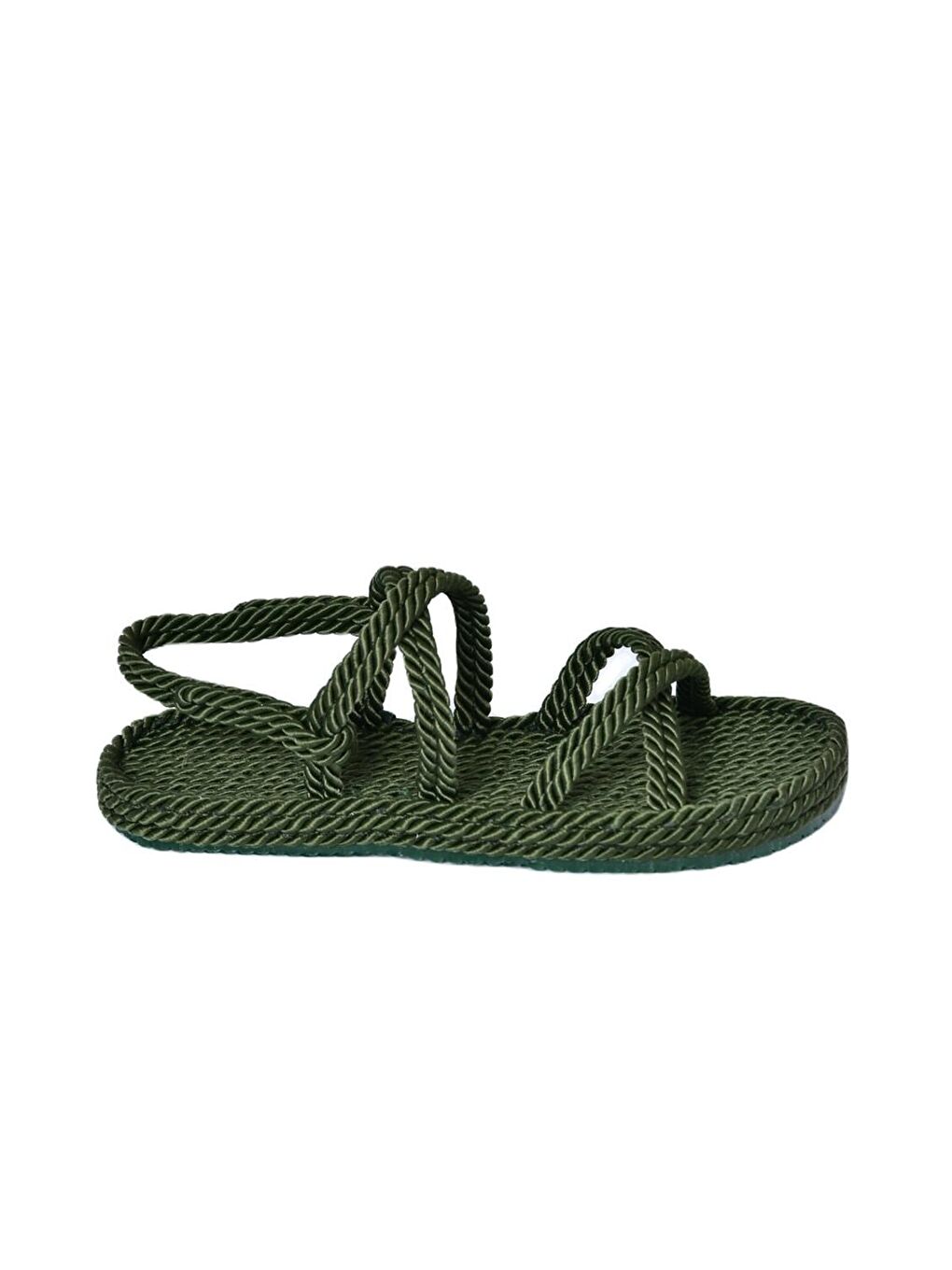 H596011704 Haki Kadın Sandalet-3