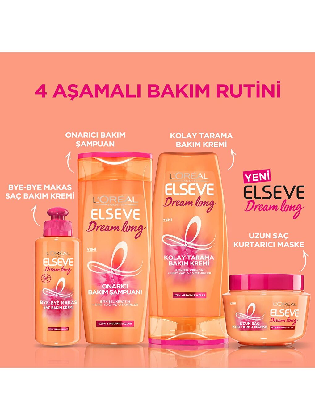 L'Oreal Paris Şeffaf Dream Long Onarıcı Bakım Şampuanı (360 ml) - 7