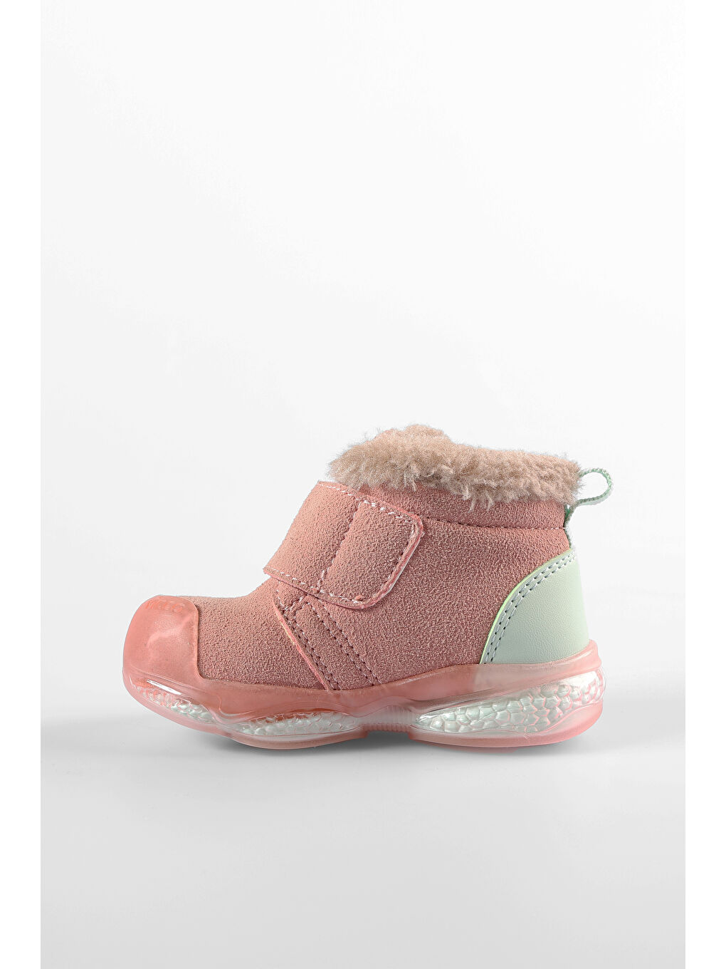 Pembe Mind Işıklı Kız Bebek Pudra Bot-2