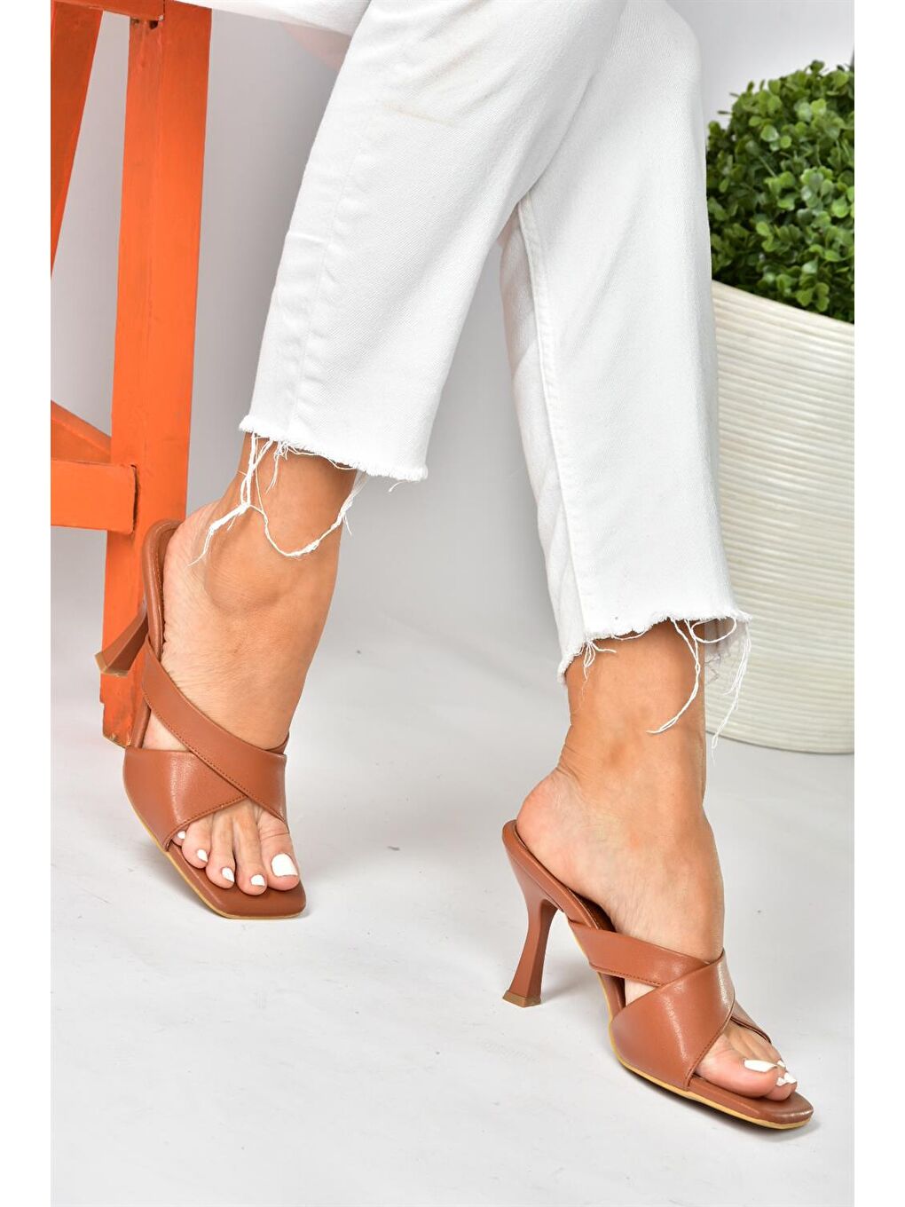 Kahverengi P590033009 Taba Kadın Terlik-3