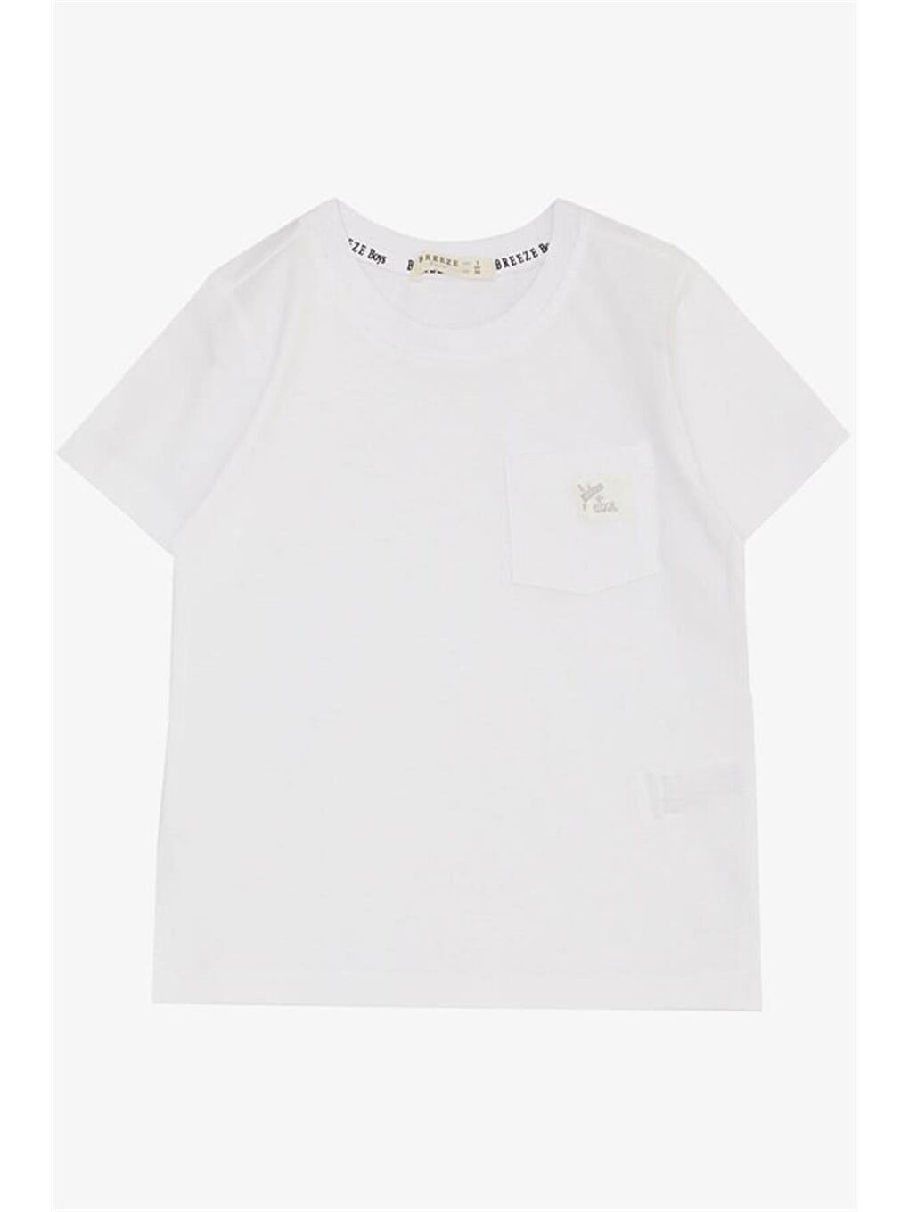 Erkek Çocuk Tişört Cool Yazı Armalı Cepli Beyaz (1.5-5 Yaş)-4