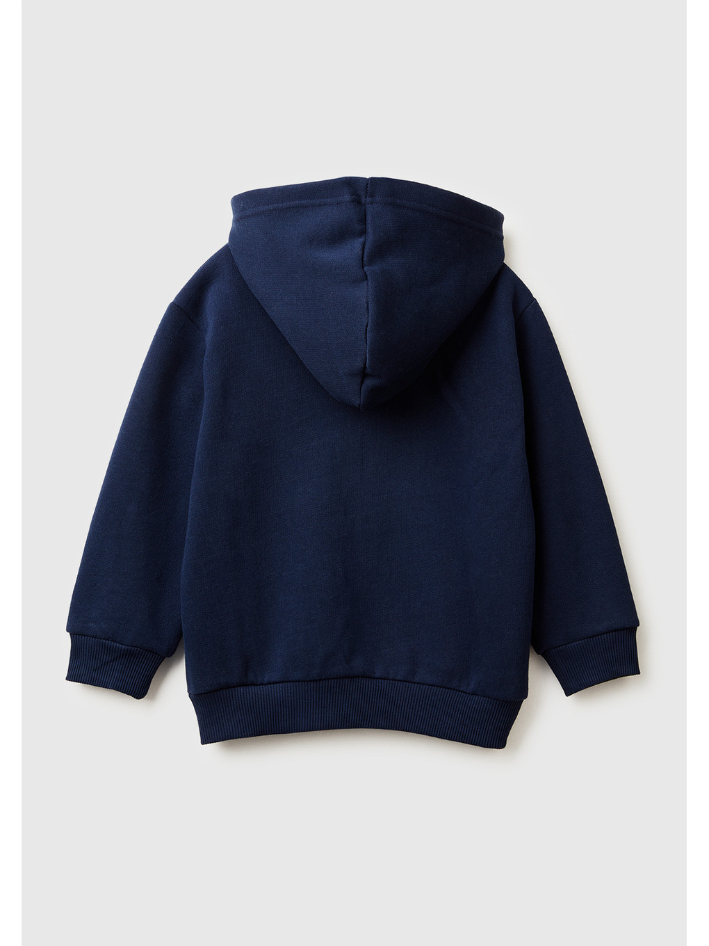 Erkek Çocuk Lacivert Önü Logo Baskılı Fermuarlı Regular Fit Kapüşonlu Sweatshirt-1