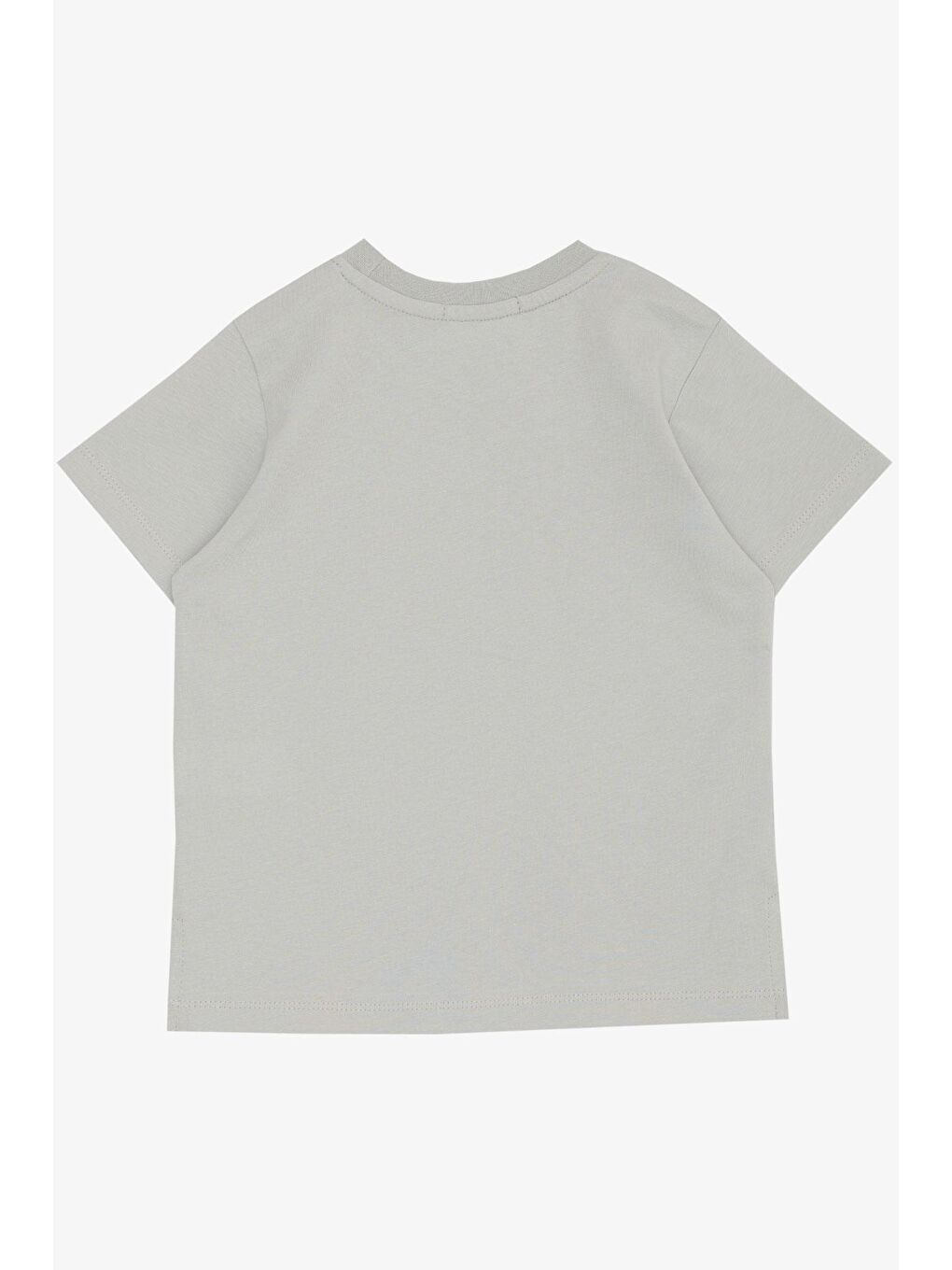 Erkek Çocuk Tişört Cool Yazı Armalı Cepli Açık Gri (1.5-3 Yaş)-3
