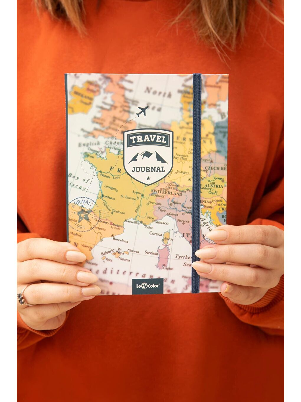 LE COLOR Beyaz Seyahat Defteri Esnek Travel Journal