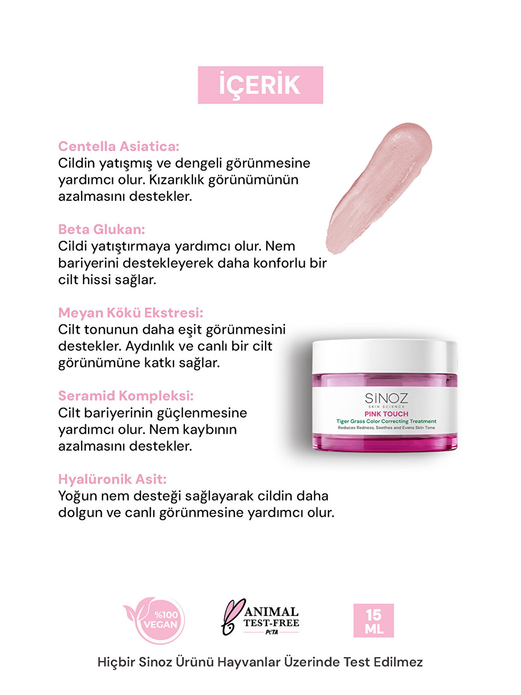 Pink Touch Tiger Grass Anında Ton Eşitleyici Onarıcı Yüz Bakım Kremi 15 Ml (açık Tenler İçin)-2