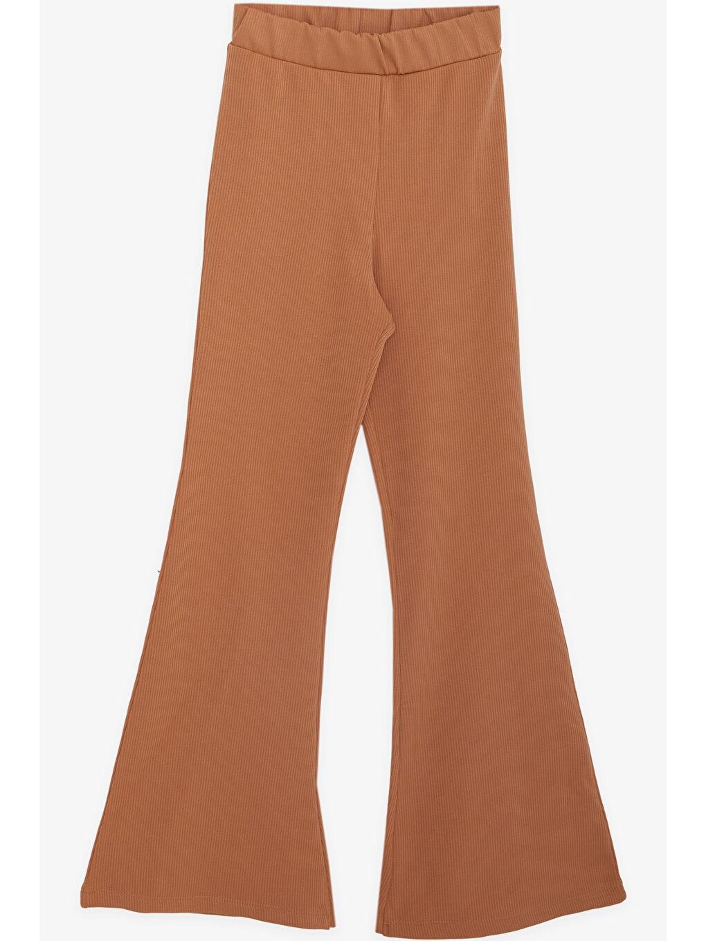 Kız Çocuk 3'lü Taytlı Takım Fitilli Fermuarlı Yazı Baskılı Kahverengi (9-14 Yaş)-6