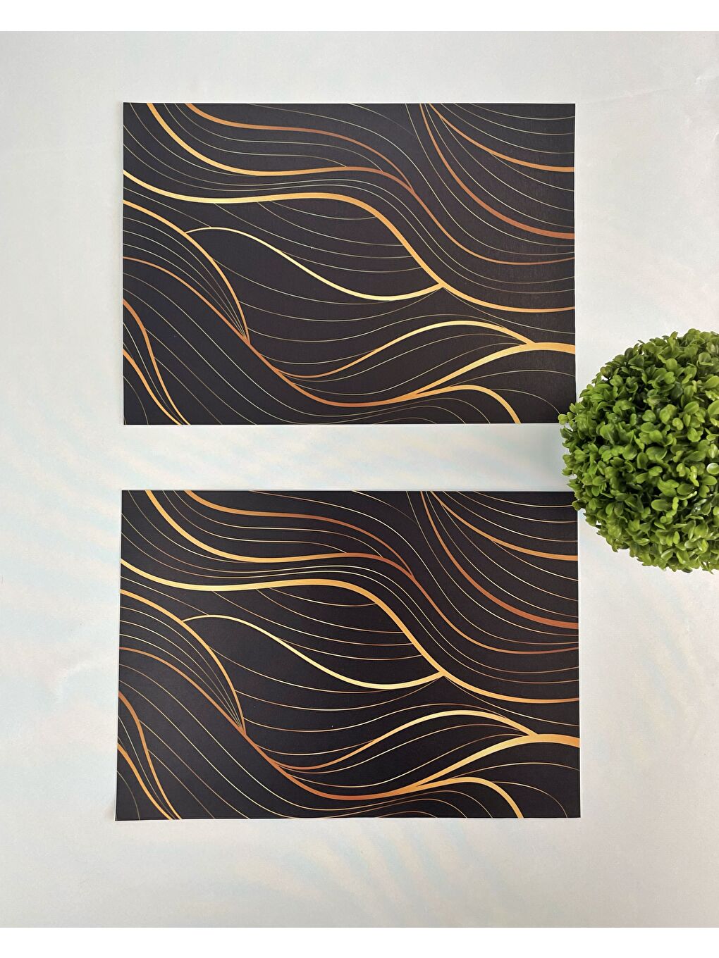 Siyah Gold Amerikan Servis 4'lü-1