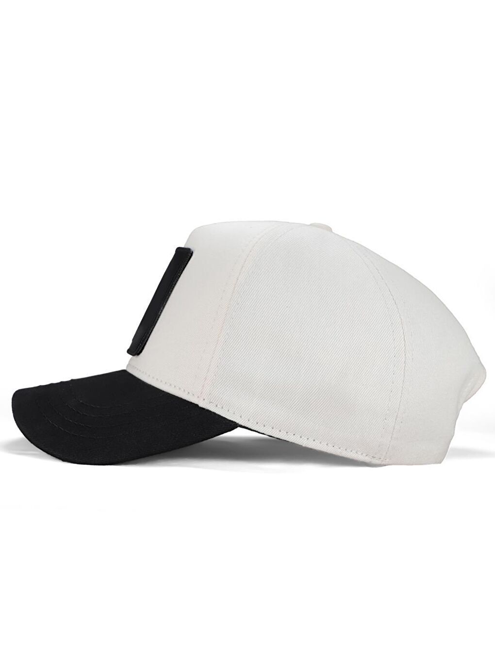 V1 Baseball Start Small - 1 Kod Logolu Unisex Bej-Siyah Siperli Şapka (Cap)-3
