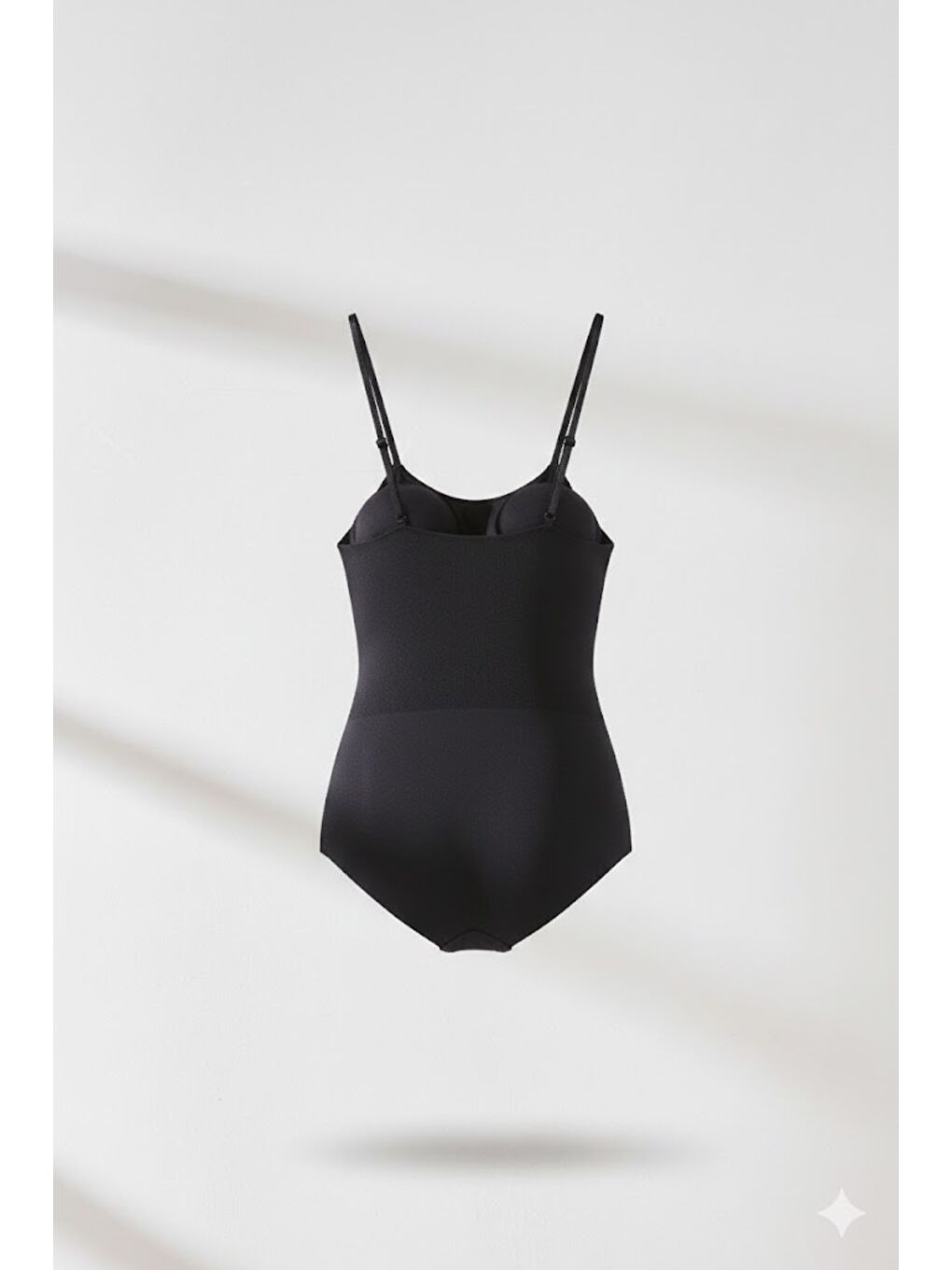 C12723 Kadın Lazer Kesim Göğsü Açık Bady Korse Siyah-1