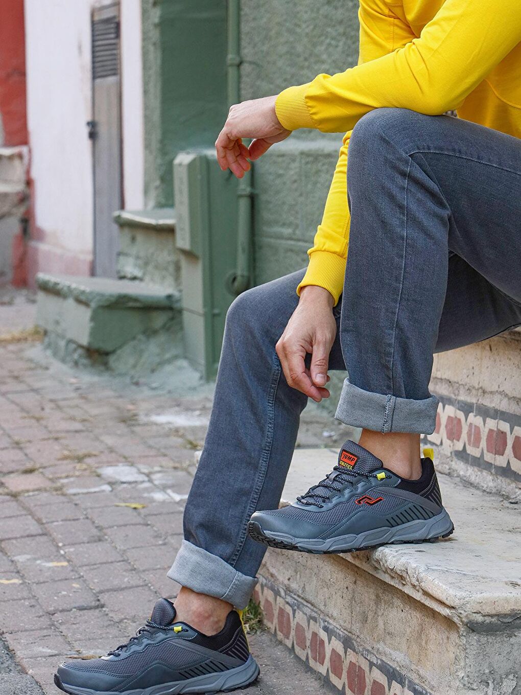 Gri Erkek Spor Ayakkabı-3