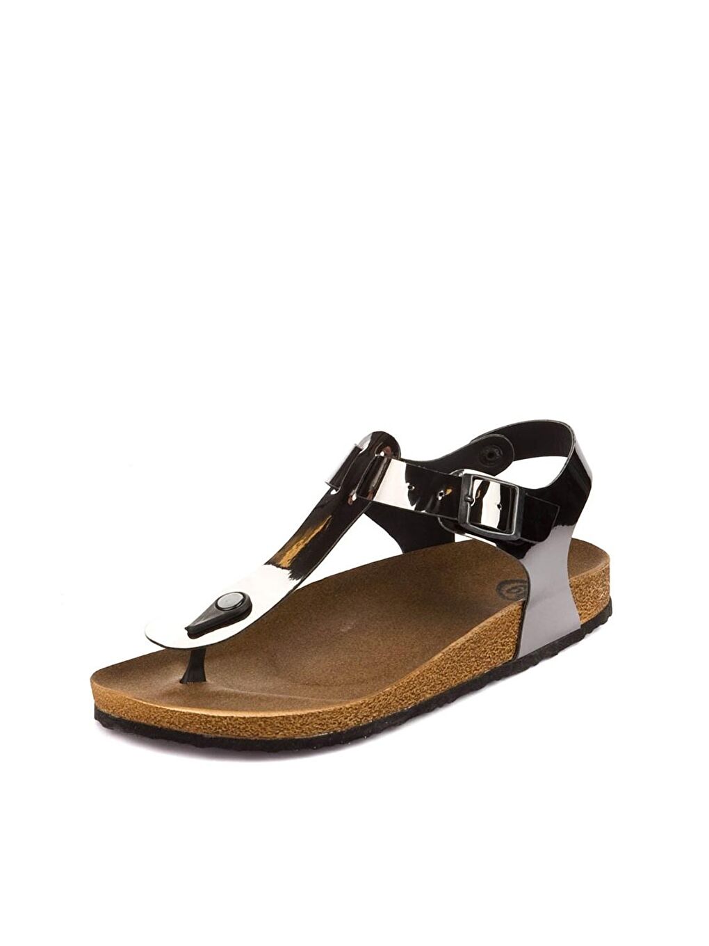 B777805034 Antrasit Kadın Sandalet-1