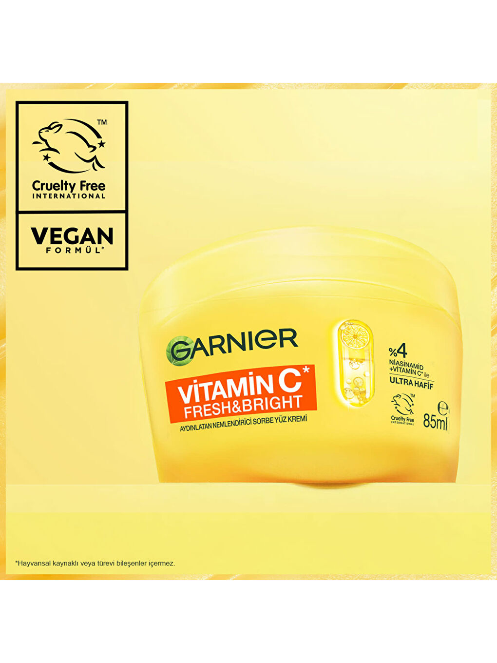C Vitamini Fresh & Bright Aydınlatıcı Nemlendirici Sorbe Yüz Kremi 85 ML, Vegan & Cruelty Fr-7