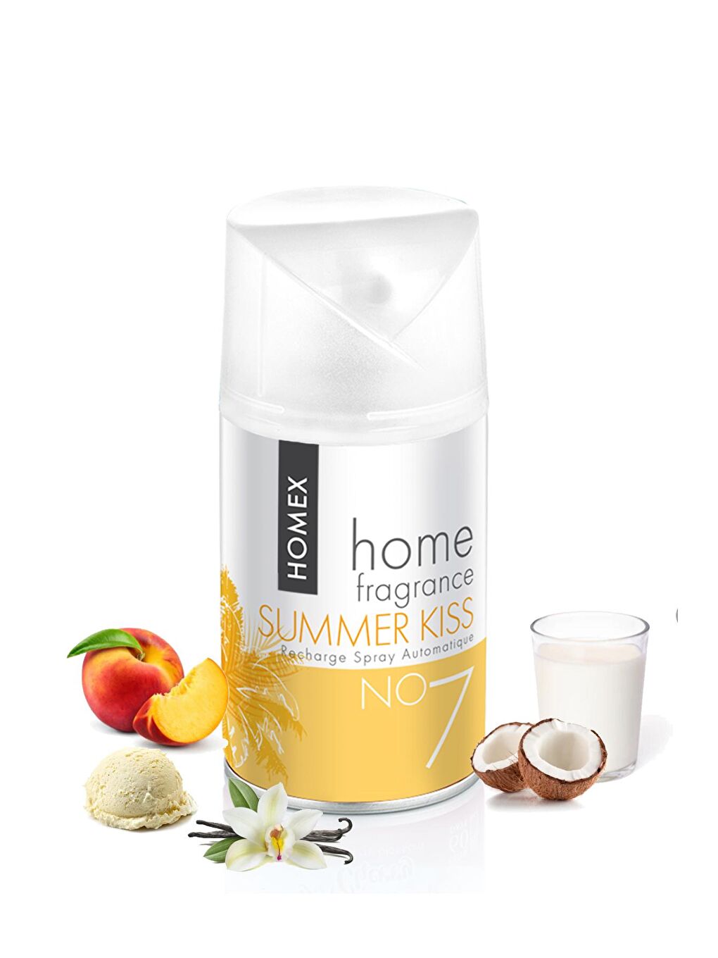 Homex Şeffaf Summer Kiss 260 ML Oda Kokusu Spreyi Makine Yedek - 1