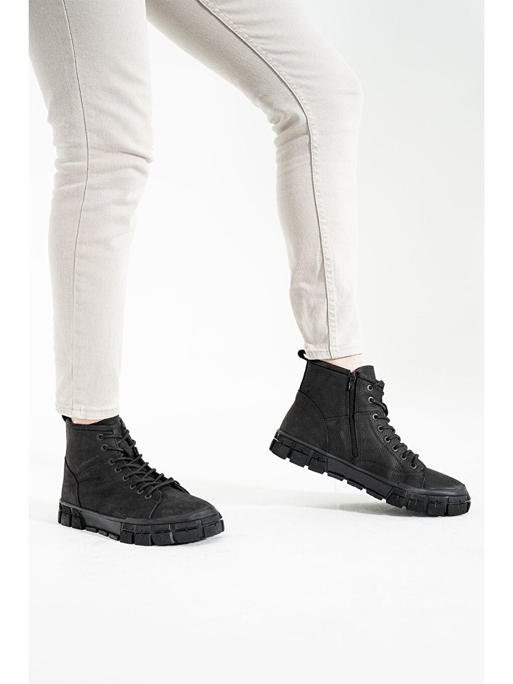 Sharon Hakiki Deri Siyah Erkek Bot-2